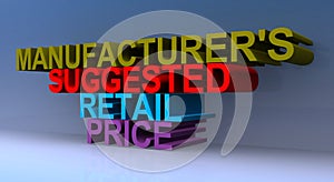 Manufacturer`s suggested retail price