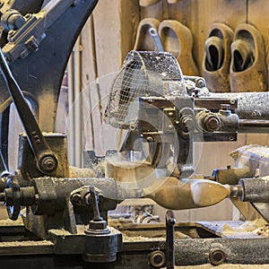 Manufacturing of Dutch clogs