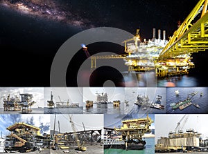 Manufacturing of oil and gas rig and installation Offshore