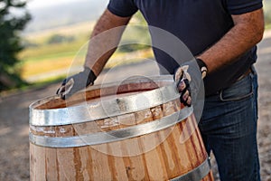 Manufacturing wine barrels, Bordeaux Vineyard