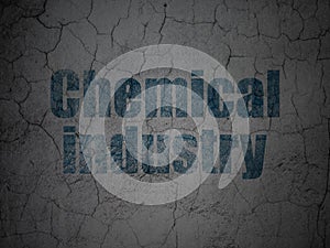 Manufacuring concept: Chemical Industry on grunge wall background