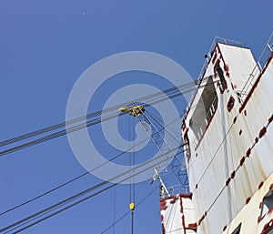 manutentio of a bif roro vessel in a shipyard