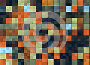 Many abstract square pixels backgrounds