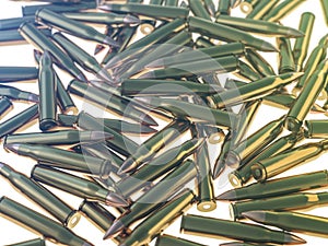 Many ammunition bullets pattern background. 3D