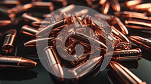 many ammunition bullets pattern background