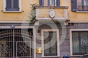 So many architectural details in one photo in China Town section of Milan, Italy