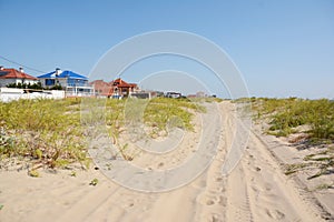 Many Beach Houses Sea. Beach Houses.