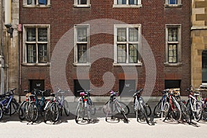 Many bicycles in Cambridge, England