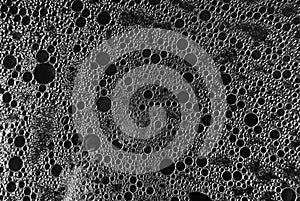 Many bubbles circles macro background