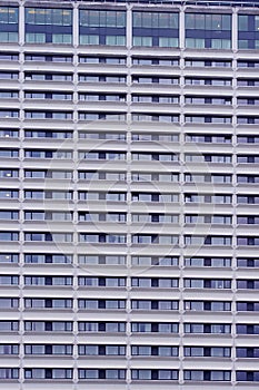 Many business building offices windows