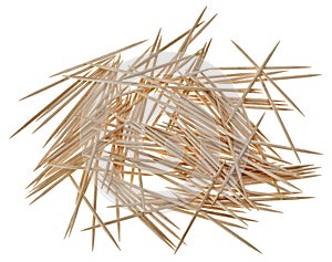 Many chaotic scattered toothpicks