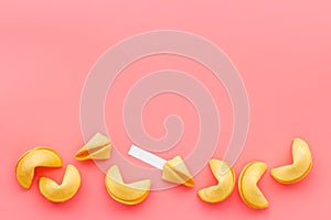 Many Chinese New Year fortune cookies. Good luck concept