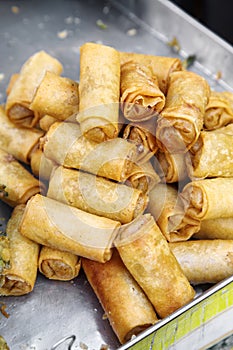 Many chinese springroll