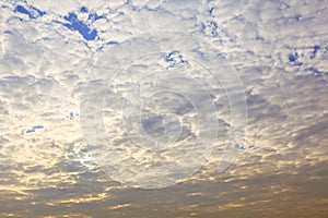 Many clouds cover the sun light as background