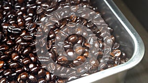 Many coffee beans from excellent source