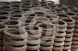 Many of coil springs
