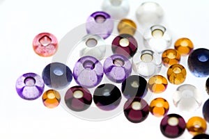 Many-colored beads