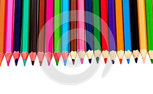 Many colored pencils