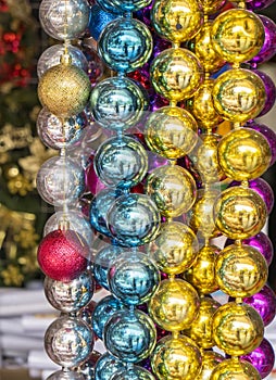 Many colorful ball Christmas decoration