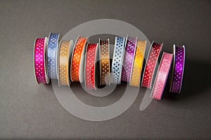 Many colorful ribbons photo