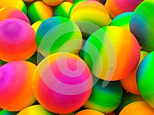 Group Of Colorful Fluorescent Balls