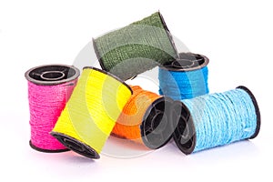 Many colorful threads