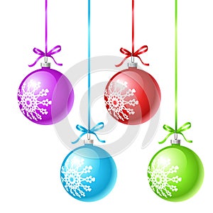 Many-coloured x-mas balls