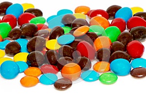 Many colourful candy