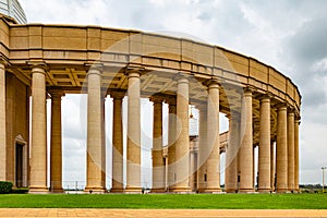 The many columns of the colonnade of the Basilica of Our Lady of Peace Yamoussoukro Ivory Coast photo