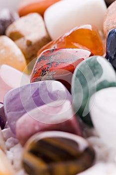 Many different natural stones