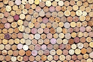 Many different wine corks