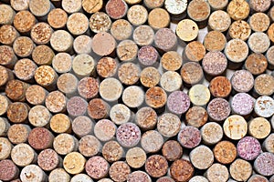 Many different wine corks