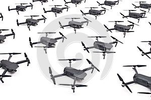 Many Drone isolated on a white