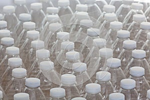 Muchos vacío el plastico botellas reciclaje 
