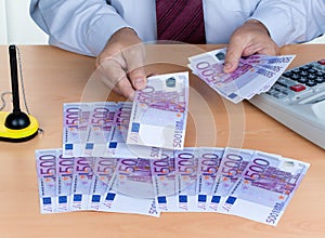 Many Euro Banknotes