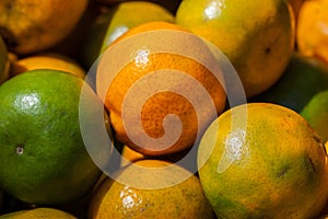 Many fresh orange, healthy ad popular drink