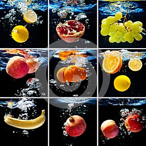 Many freshnes fruits photo