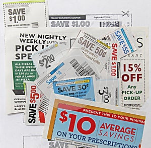 Many grocery restaurant prescription coupons dollar savings