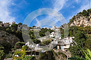Homes up Hillside in Positano