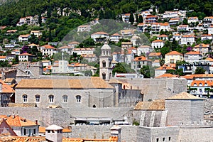 Many houses near Dubrovnik old stronghold