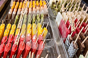 Many ice lollies