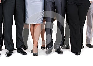 Many legs of a businesspeople