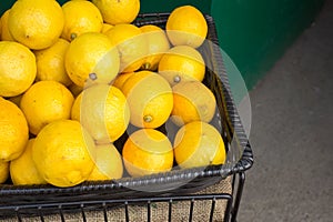 Many Lemons in a basket
