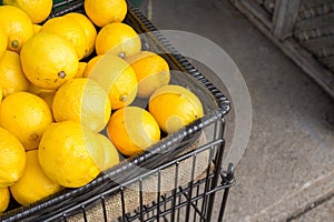 Many Lemons in a basket