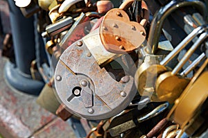 Many Love locks