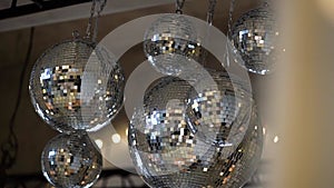 Many Mirror Disco Balls