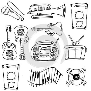Many object music doodles