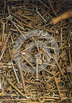 Many old keys photo
