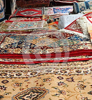 many oriental carpets and rugs
