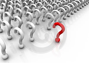 Many questions with unique one